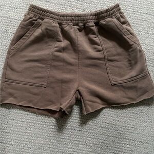 Brown Casual Shorts